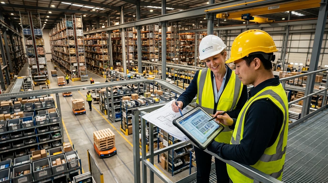 Operaciones industriales y logística automatizada